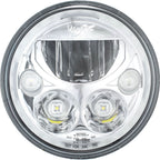 Single 7" Round Amber Halo VX Headlight (with Low-High-Halo)