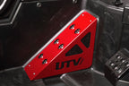 Polaris Rzr Dead Pedal And Foot Rest Cover Set - Red image 2