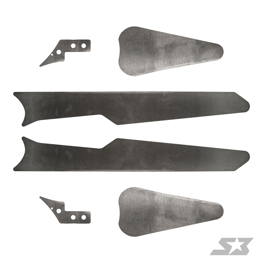 Maverick X3 72" Trailing Arm Weld-In Gusset Kit image 0