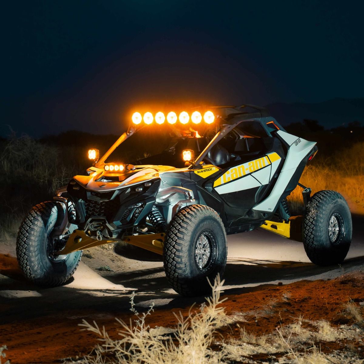 Can-Am Maverick R Shock Tower Mount and FLEX ERA® LED Light Bar Bundle image 1