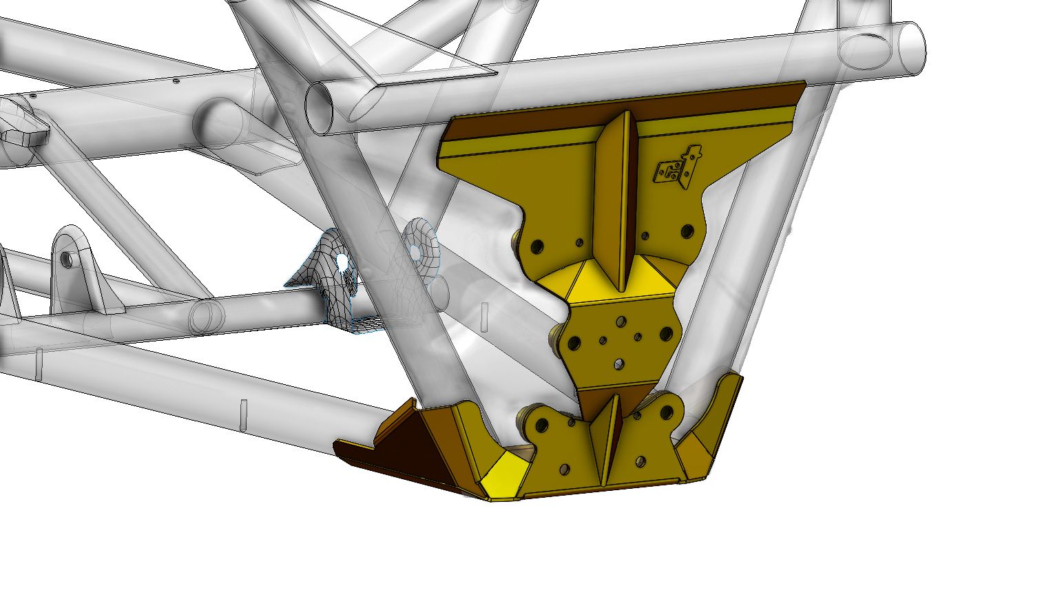 Maverick X3 Weld In Rear Radius Rod Reinforcement Plate - Ct Race Worx image 0