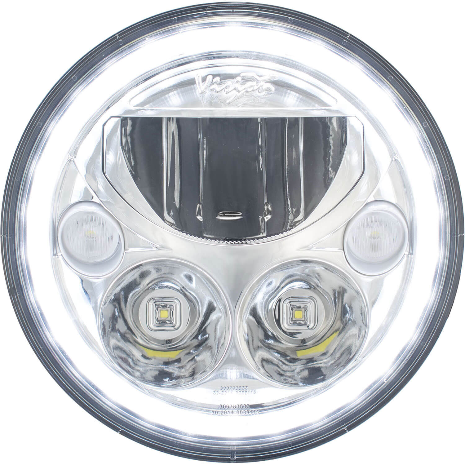 Single 7" Round VX Headlight (with Low-High-Halo)