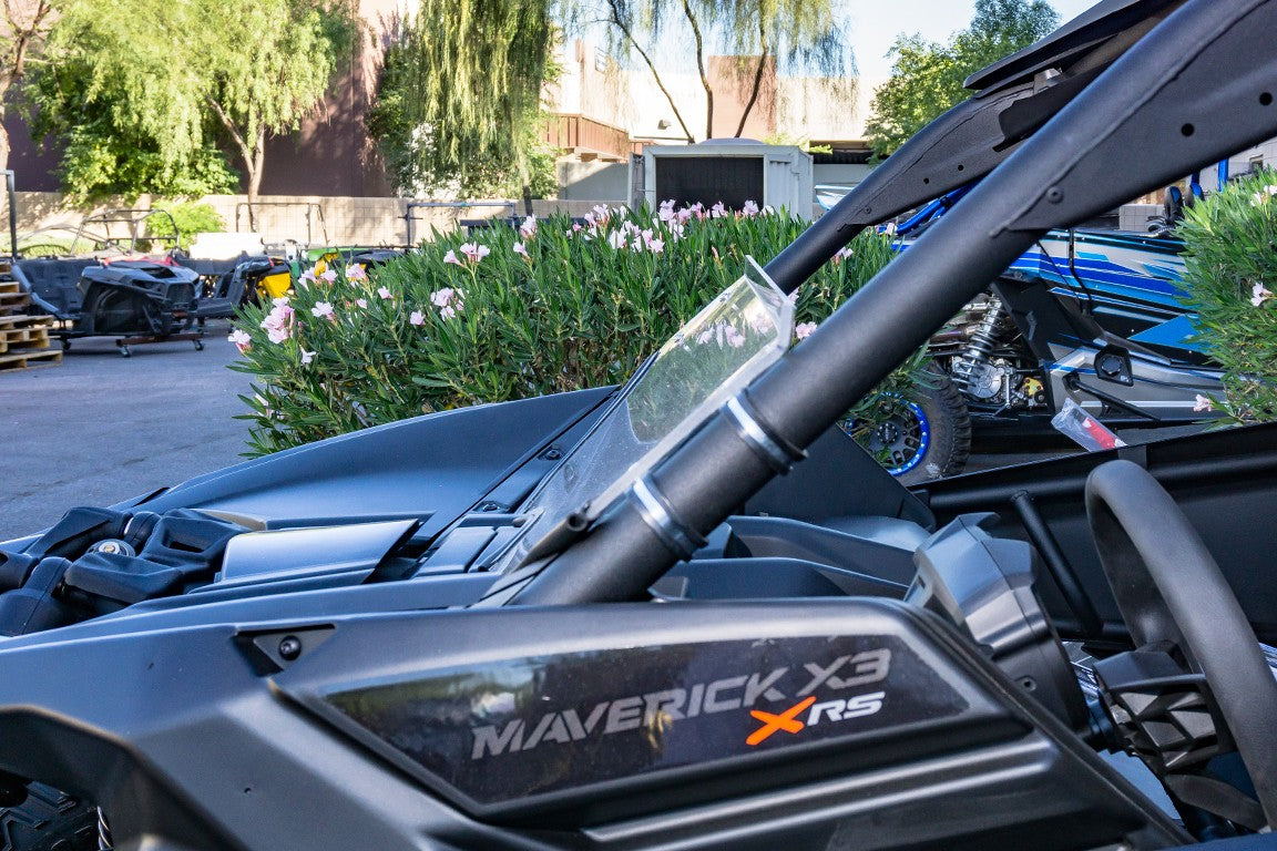 Can Am Maverick X3 Lexan Clear Half Windshield image 3