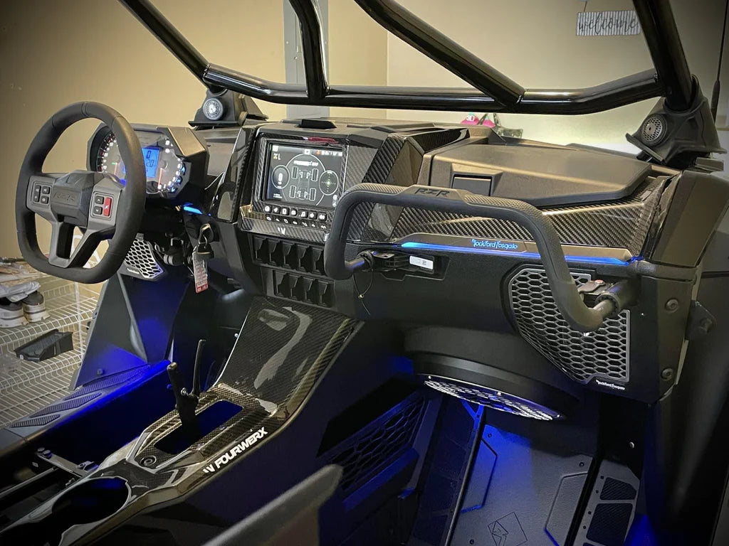 Polaris RZR Pro XP / Pro R Carbon Fiber Ride Command Bezel image 1