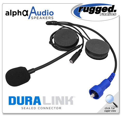 Offroad Wired Helmet Kit With Alpha Audio Speakers, Mic & 3.5Mm Earbud Jack image 0