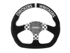 PRP X Shreddy Checkered Steering Wheel, D-Shaped