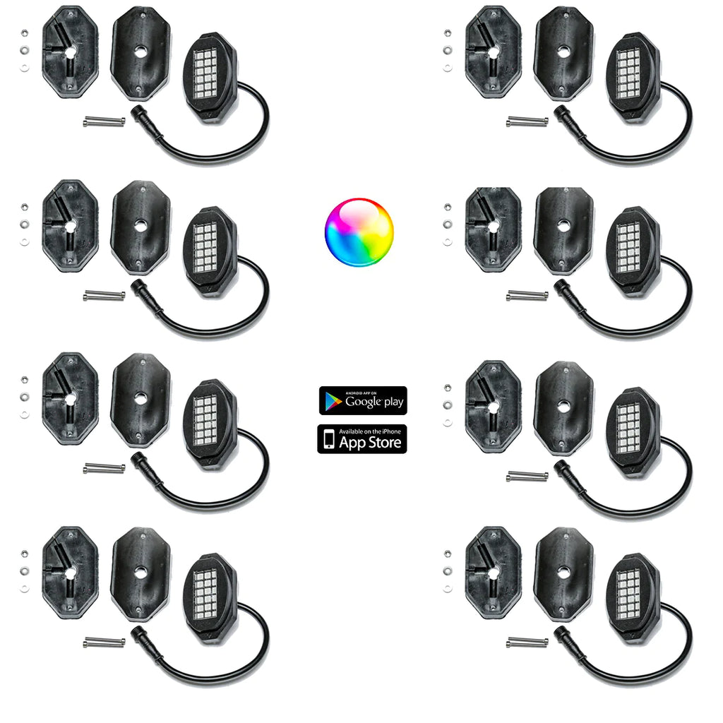 5150 Whips 187 Style Rock Lights W/ Control Harness image 2