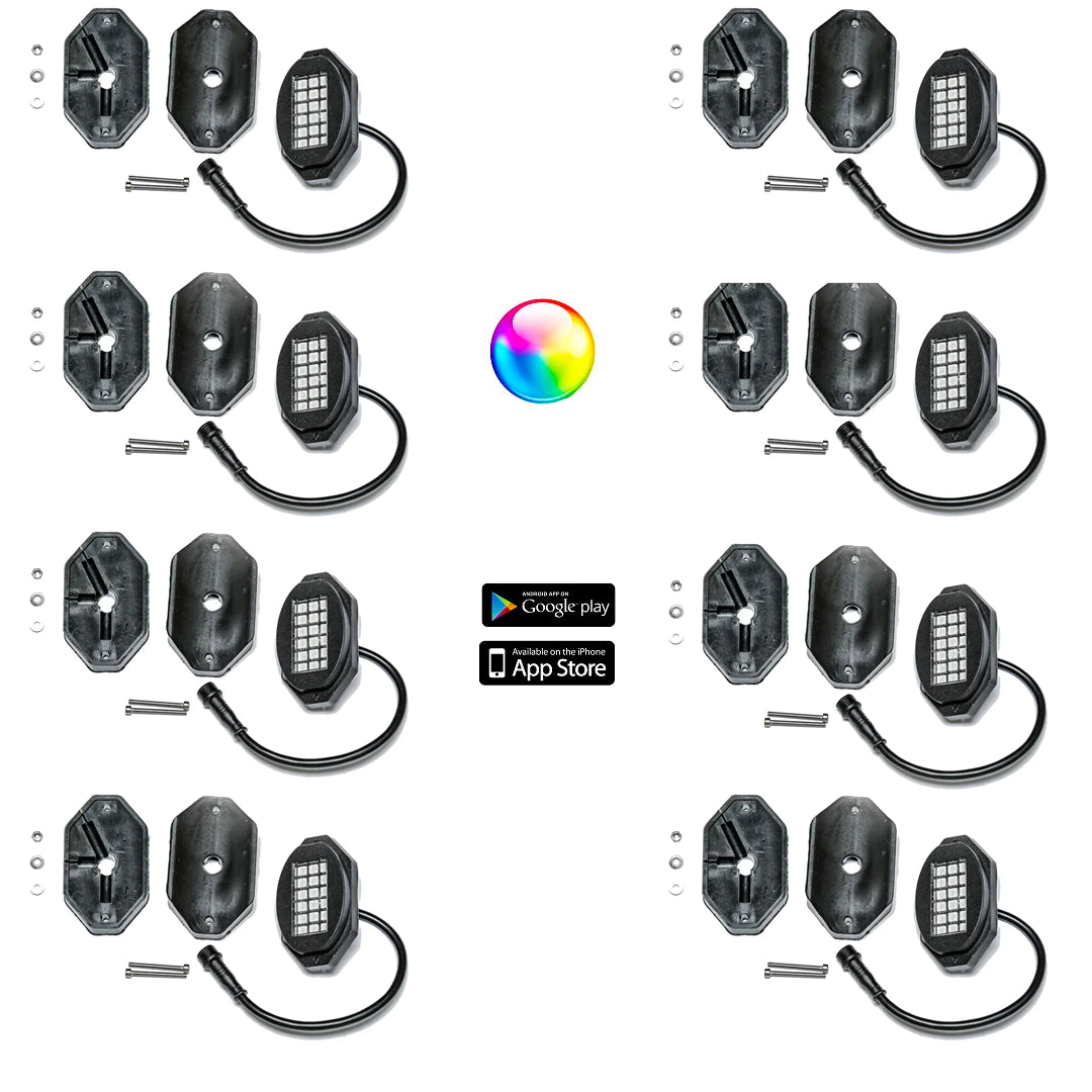 5150 Whips 187 Style Rock Lights W/ Control Harness image 2
