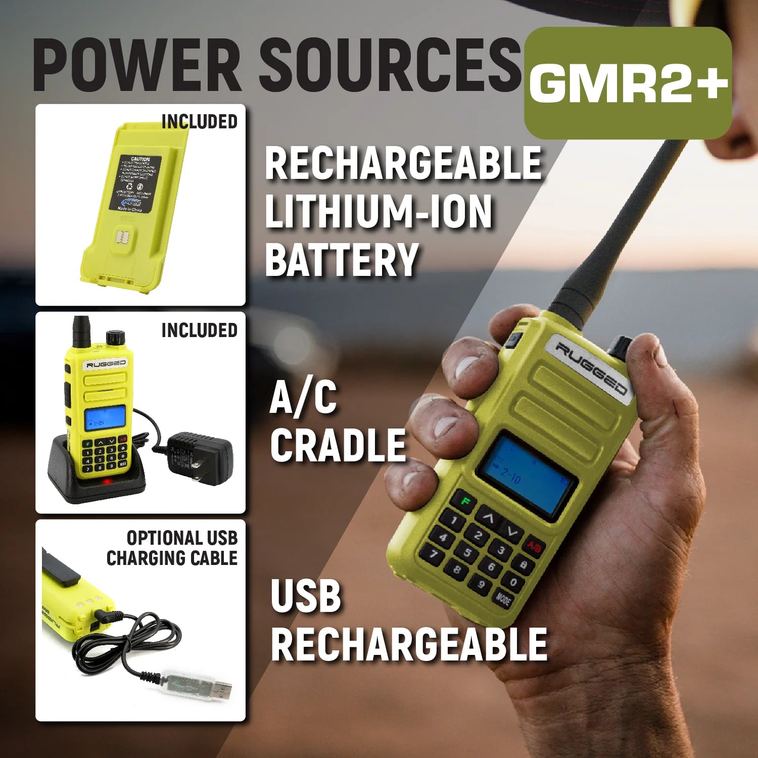 GO BAG - High Visibility GMR2 PLUS Emergency Radio Bundle image 2