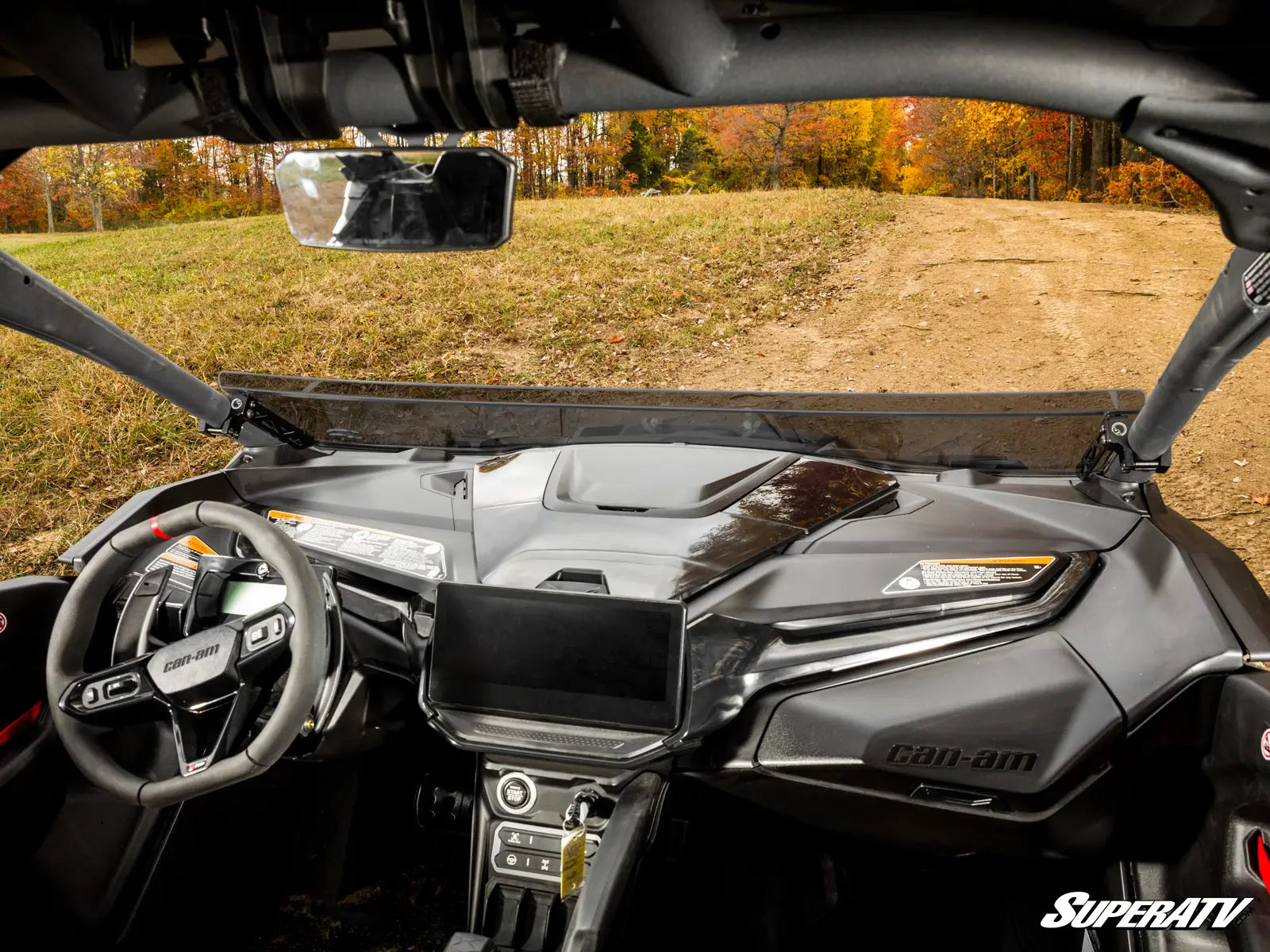Can-Am Maverick R Scratch-Resistant Half Windshield - Superatv image 5