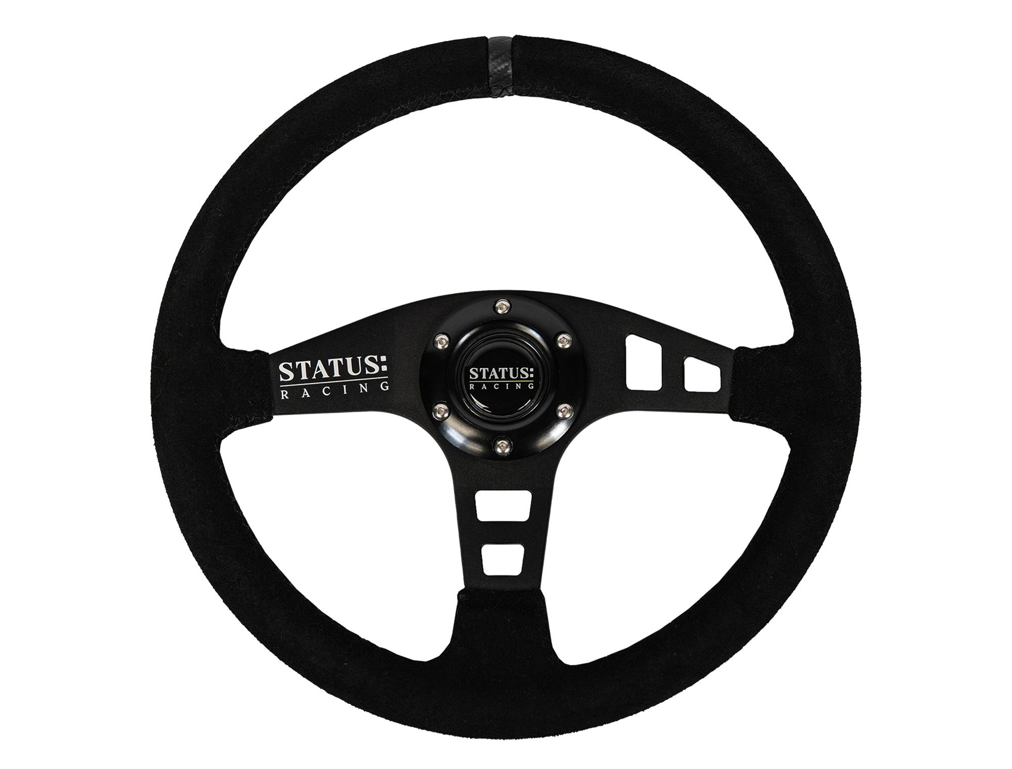 SR Flat Suede Steering Wheel
