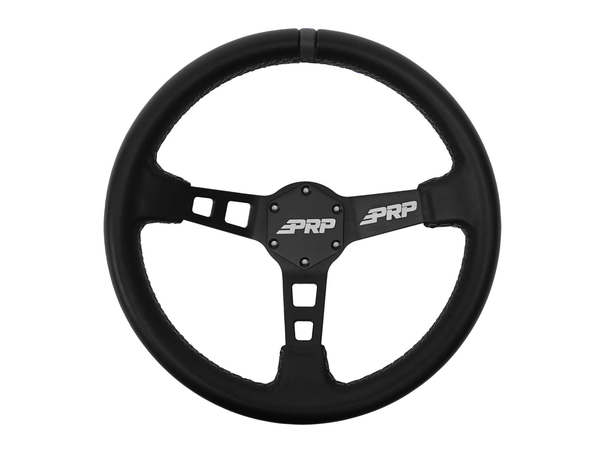Deep Dish Leather Steering Wheel