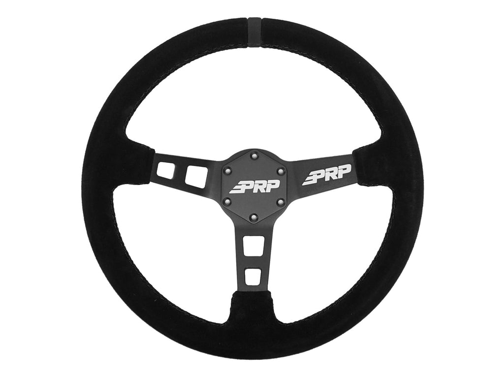 Deep Dish Suede Steering Wheel