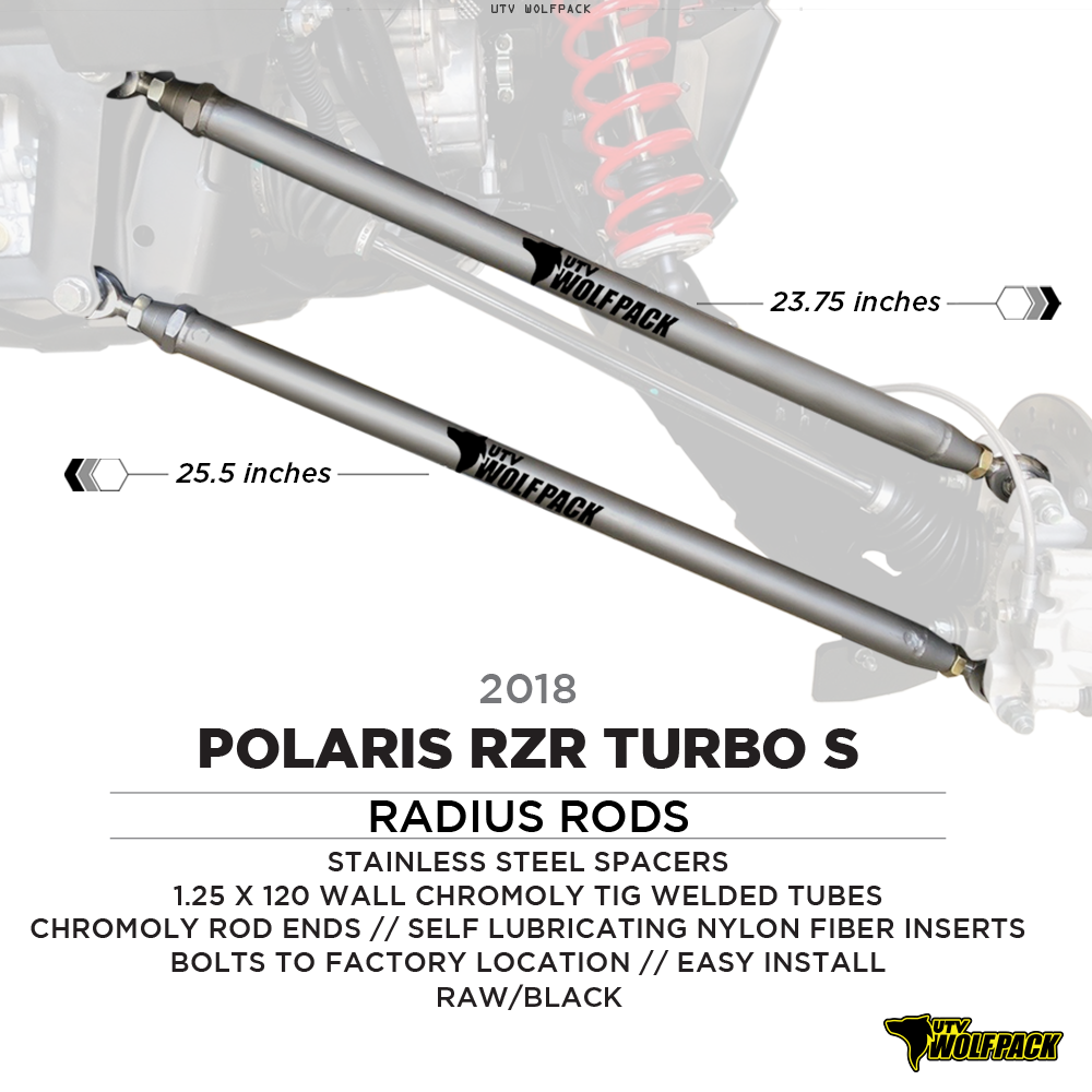 Polaris Rzr Turbo S Radius Rods Chromoly Hd - Utv Wolfpack image 0