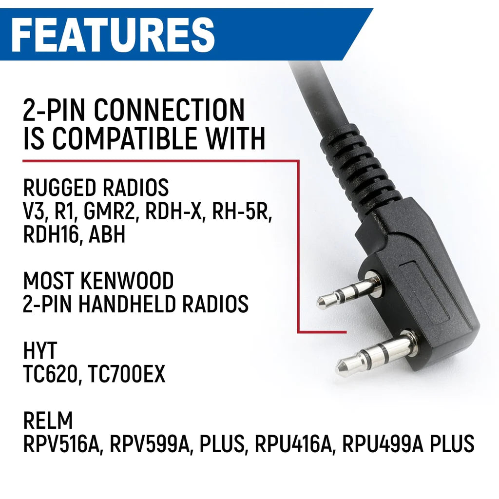 Bundle - Rugged R1 Business Band Handheld Radio With Hand Mic image 1