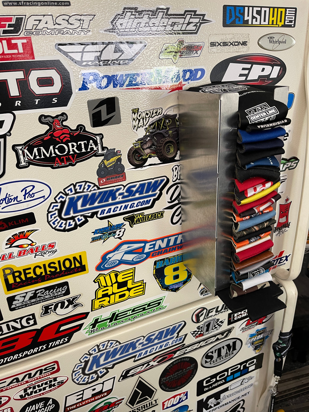 Koozie Storage Rack Can Koozie Holder / Rack – Kwik-Saw Racing
