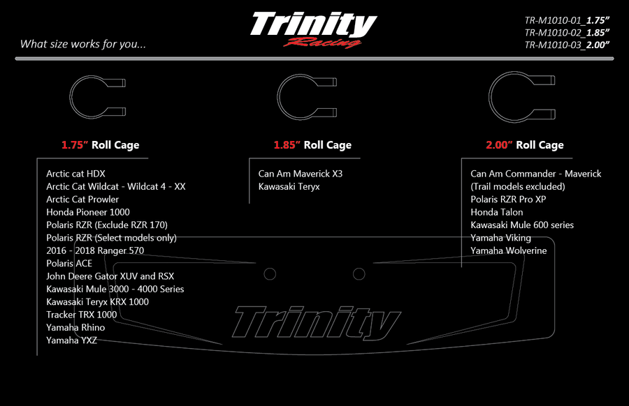Apex Side View Utv Mirrors - Trinity Racing image 4