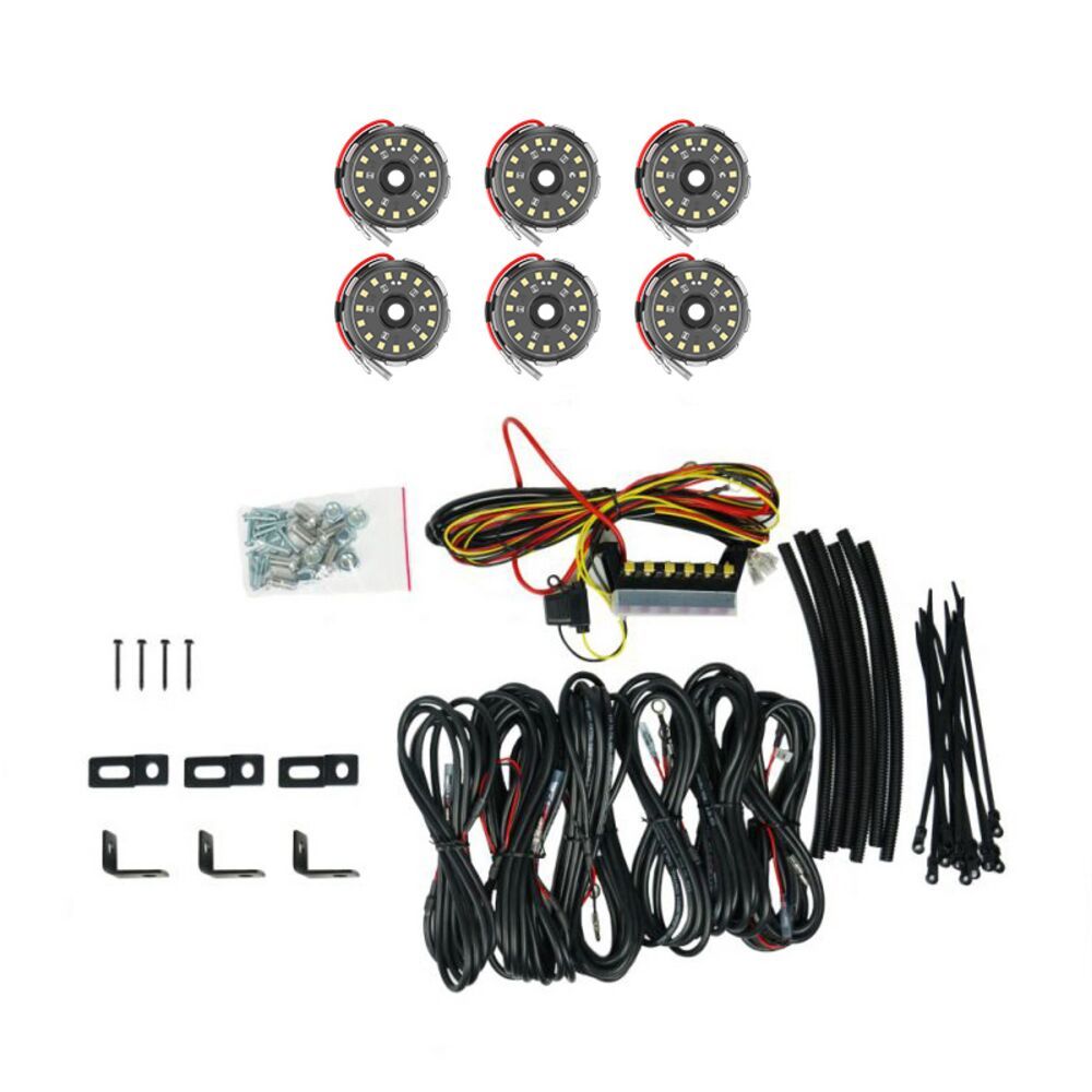 Cyclone V2 LED 6-Light - Rock Light Kit - UTV, Offroad, Jeep