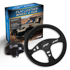 PRP Flat Leather Steering Wheel Kit with Tacoma Hub