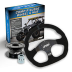 PRP Suede D-Shape Steering Wheel Kit with Quick Release Hub for Polaris RZR, Can Am X3, Arctic Cat Wildcat, EZ-GO, GEM, John Deere Gator