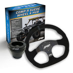 PRP Suede D-Shape Steering Wheel Kit with UTV Hub