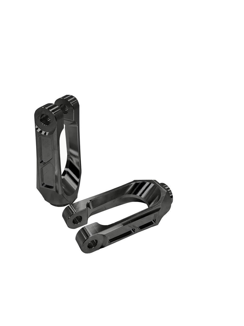 Utv Inc Billet Pro R Lower Shock Fork Set - Black image 0