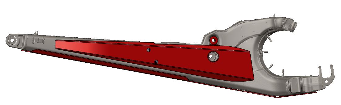 Can-Am Maverick R Trailing Arm Weld-In Gusset Kit image 5