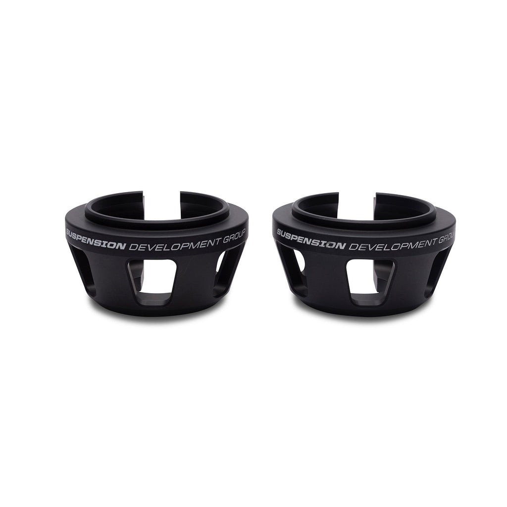 SDG Front Lower Billet Spring Hats | Polaris RZR - Pro R & Turbo R by Suspension Development Group