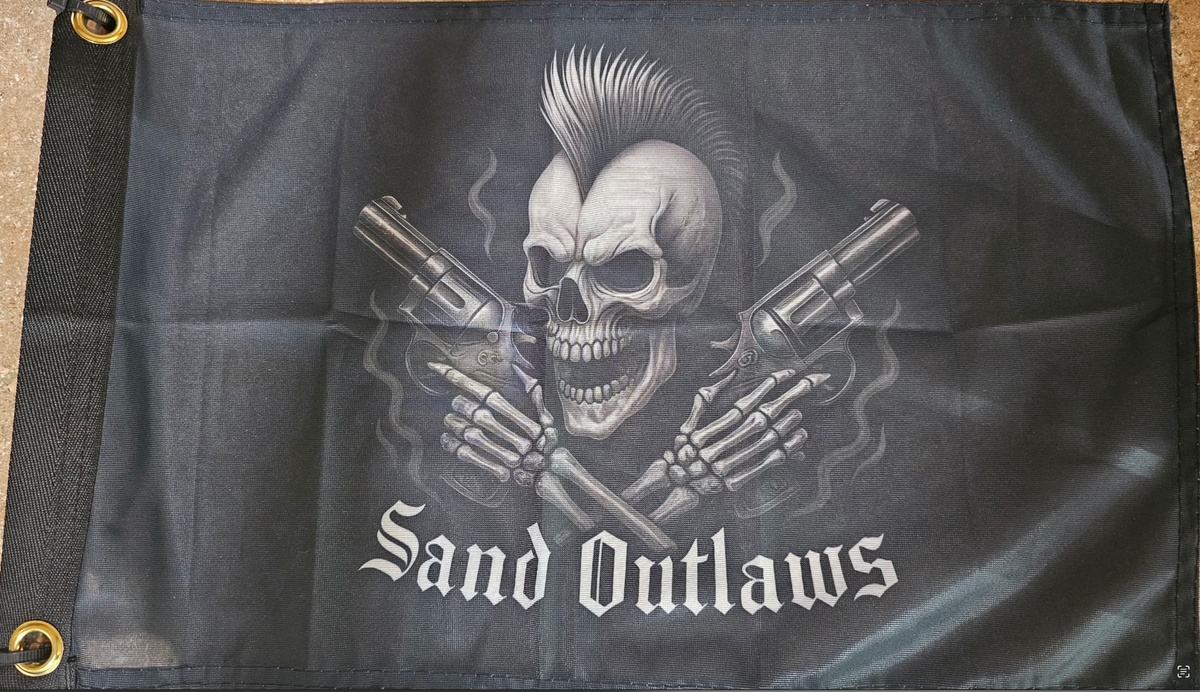 Marshin Whips x Sand Outlaws Official Flags | Limited Edition Dune Banners - view 3