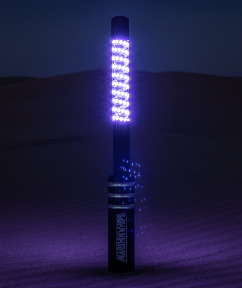 Crystal Grey Game Changer Single LED Whip | Marshin Whips - view 17