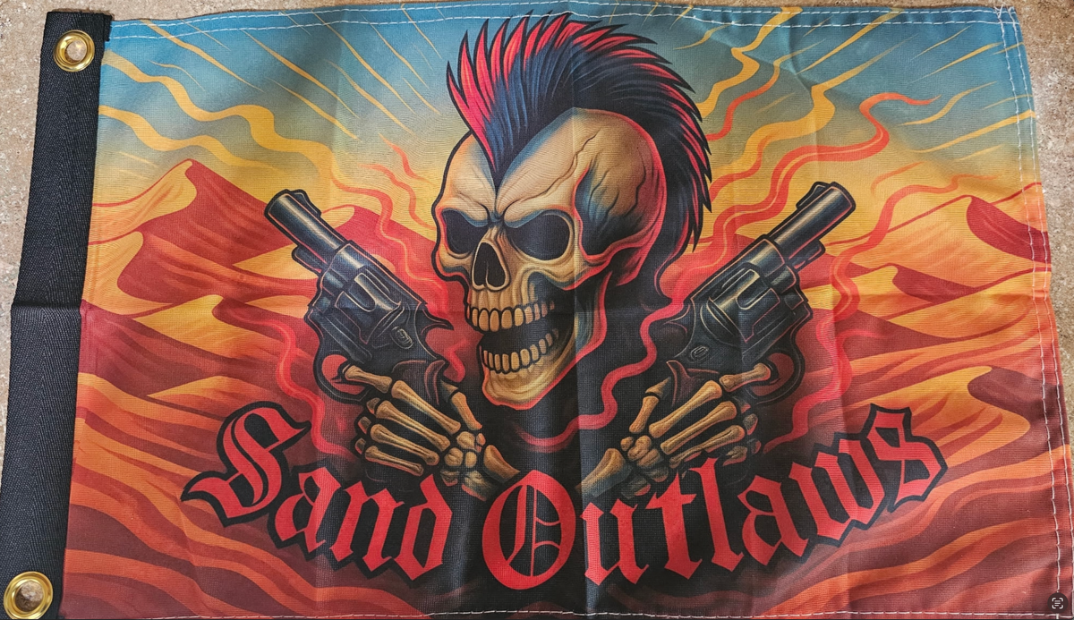 Marshin Whips x Sand Outlaws Official Flags | Limited Edition Dune Banners - view 4