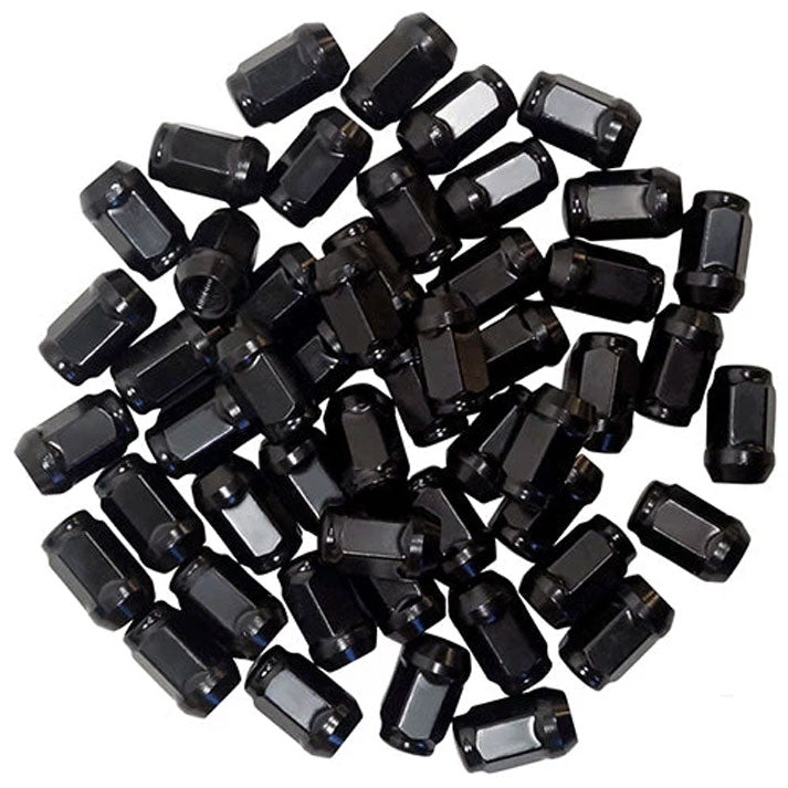 12X1.50 SPLINE LUG BULK 100 pcs 1.38" BLACK