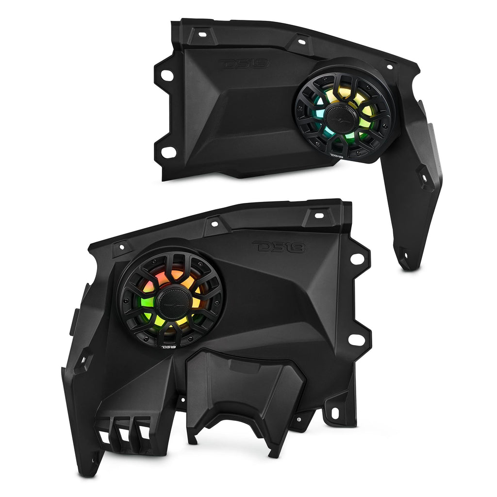 Can-Am Maverick X3 Dashboard Panel Loaded with NXL-IQ 6.5" 2-Way Coaxial Marine Speakers and Digital LED Lights