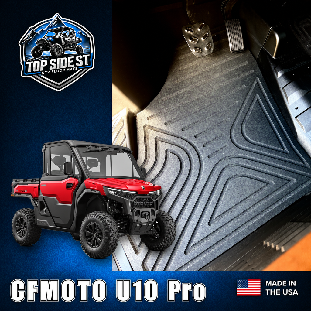 CFMOTO U10 PRO & XL Highland HD 9mm Rubber Mats (2025 - current) by Top Side Surface Treatments