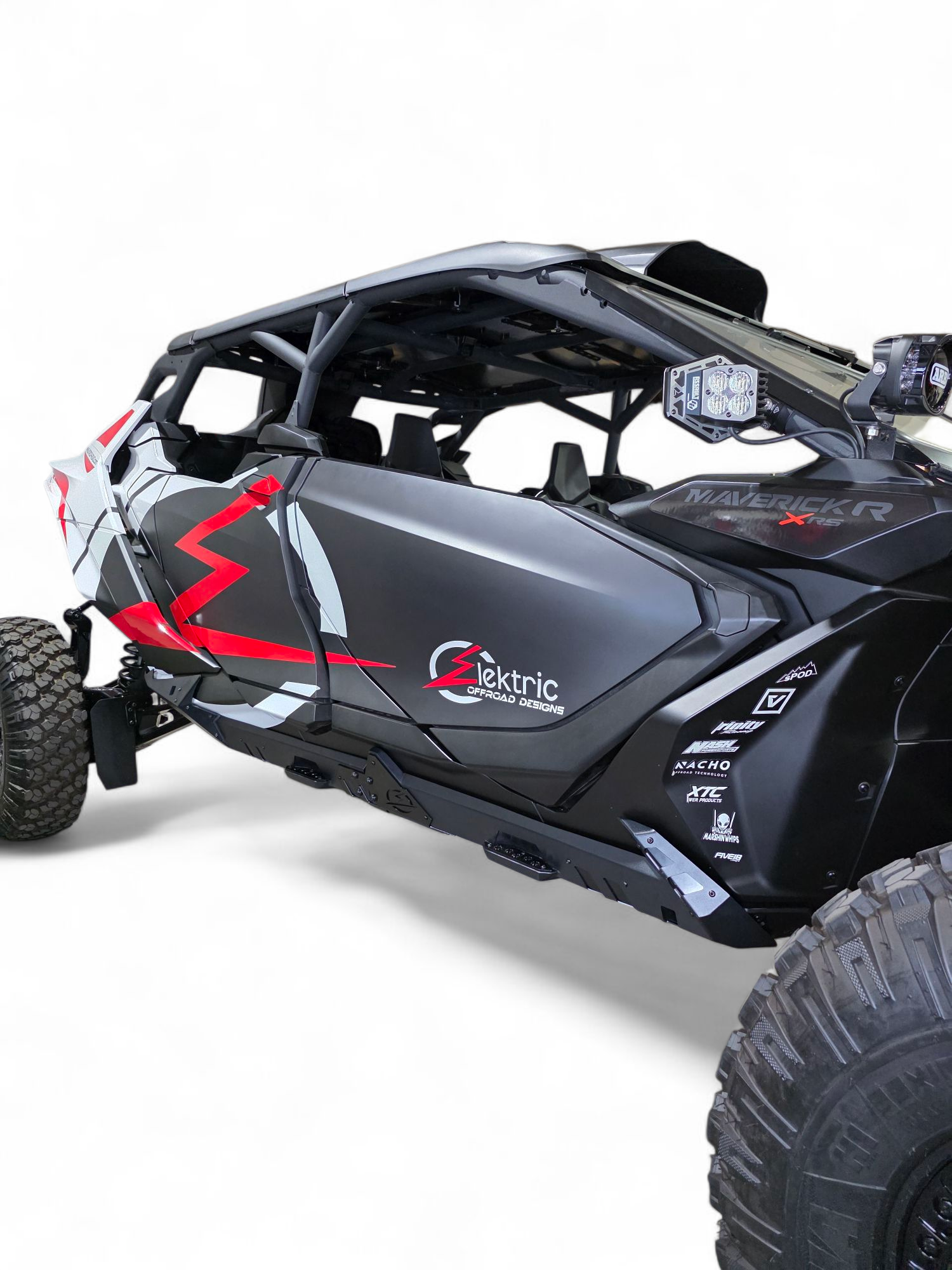 2024+ Can Am Maverick R Volt Rocker Steps 4 Seat