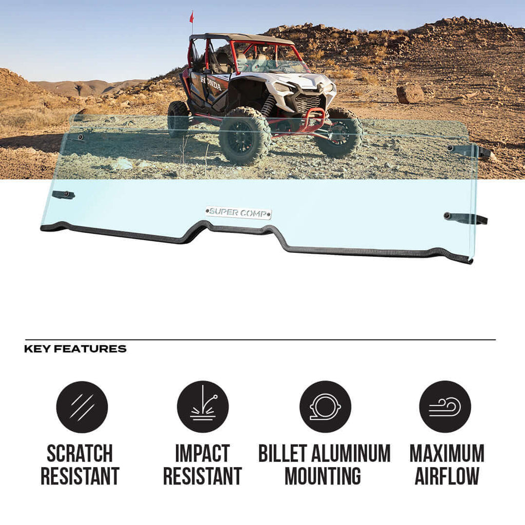 Honda Talon Polycarbonate Half Front Windshield