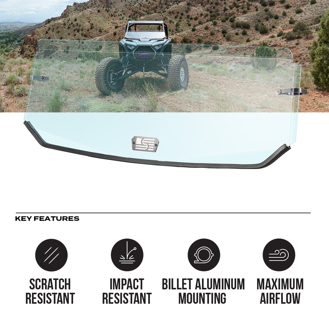 Polaris RZR Pro R Polycarbonate Half Front Windshield