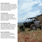 Polaris RZR Pro R Polycarbonate Half Front Windshield