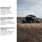 Polaris Pro R Rear Windshield (2022 - 2024)