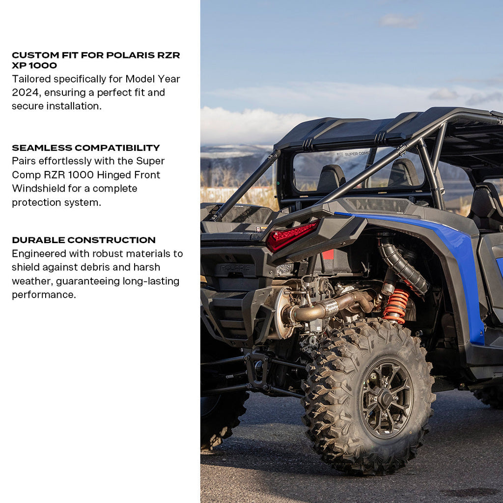 2024 Rzr Pro R Rear Windshield Polaris RZR XP 1000 Tinted Rear Windshield 2024+ – Kwik-Saw Racing