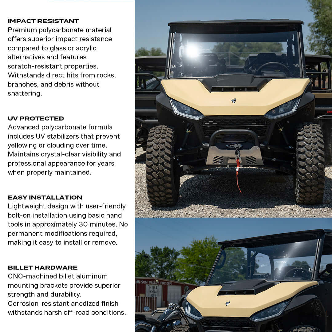 Segway UT10 Crew Polycarbonate Full Front Windshield