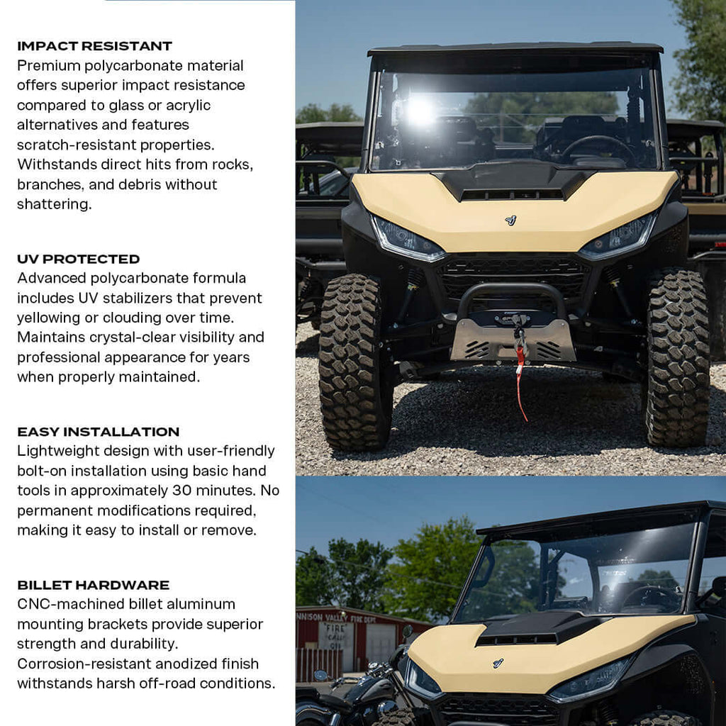 Segway UT10 Polycarbonate Full Front Windshield