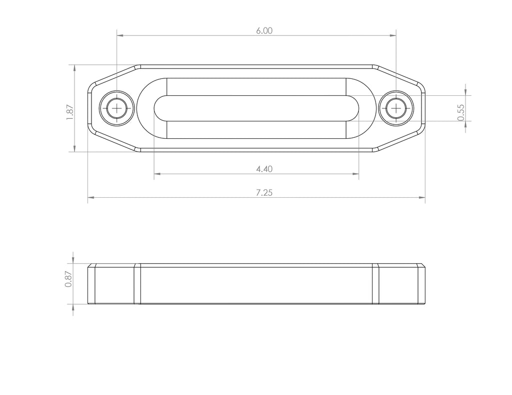 Billet Aluminum Winch Fairlead