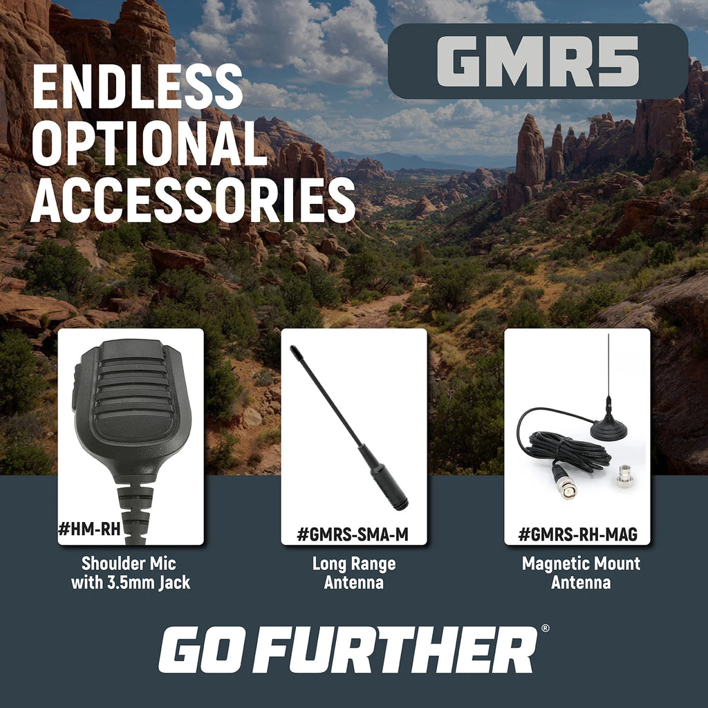 GMR5 - 5W GMRS Handheld Radio - 2 Pack