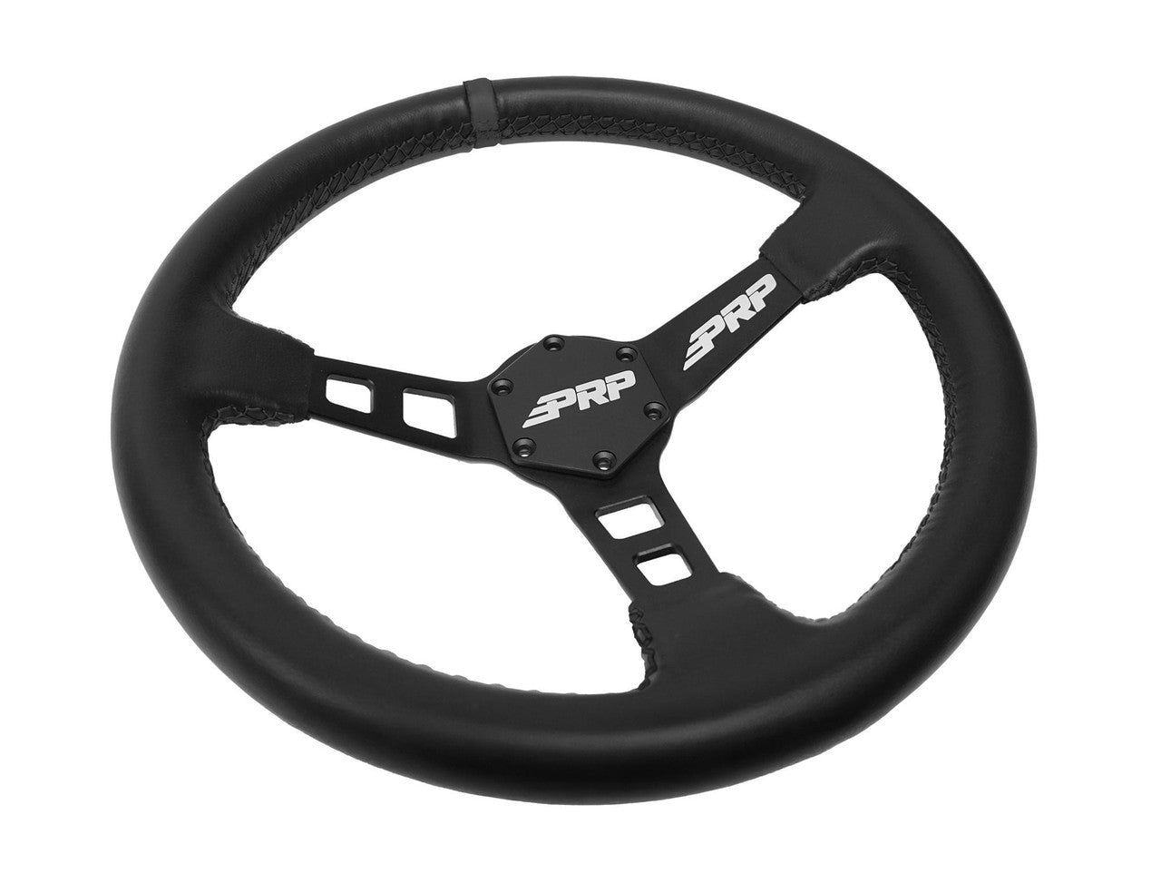 Deep Dish Leather Steering Wheel