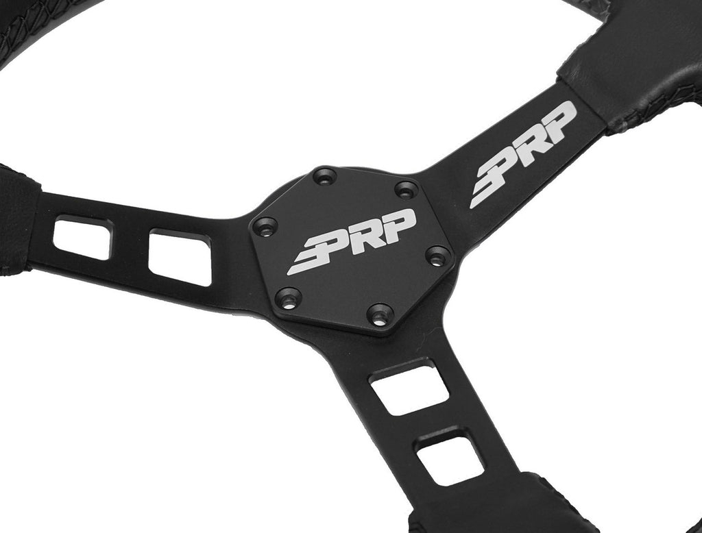 Deep Dish Leather Steering Wheel