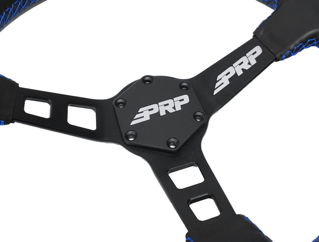 Deep Dish Leather Steering Wheel