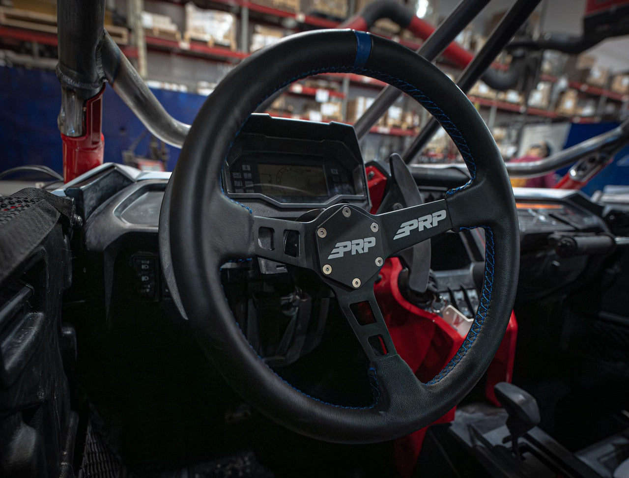 Deep Dish Leather Steering Wheel