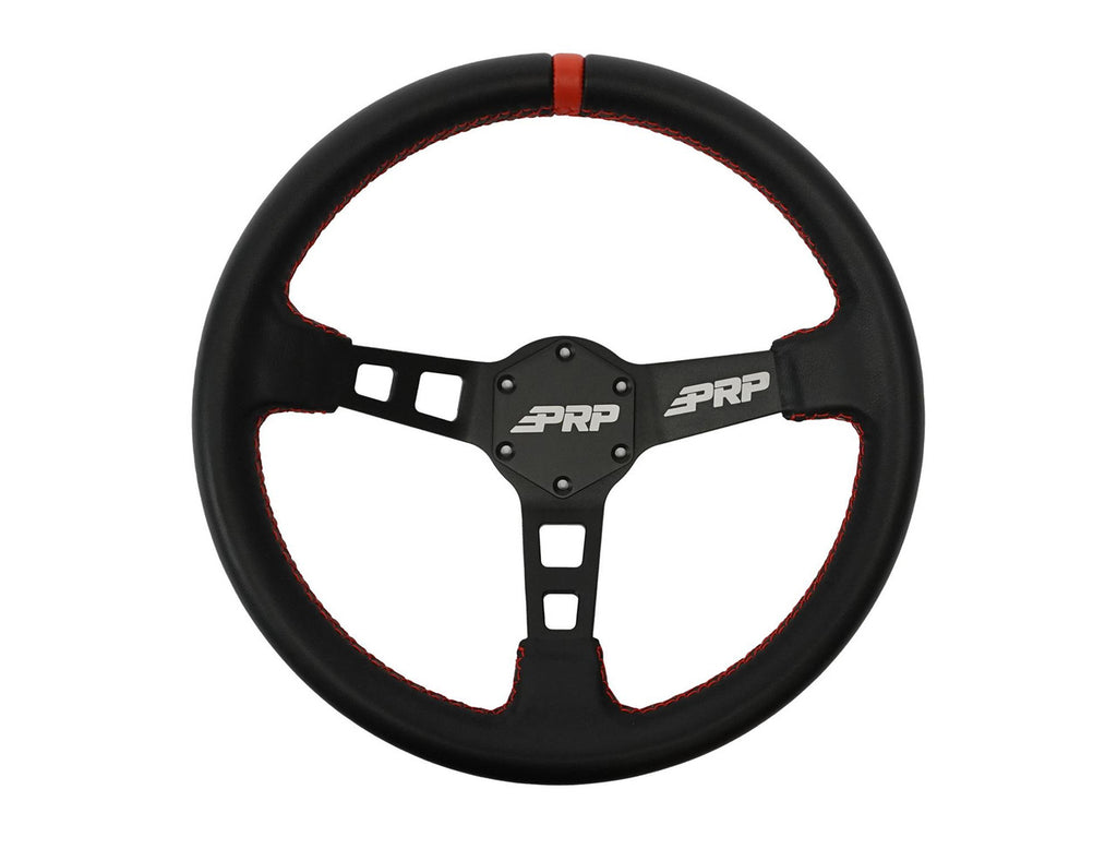 Deep Dish Leather Steering Wheel