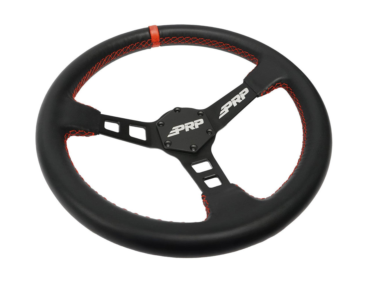 Deep Dish Leather Steering Wheel